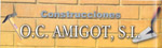 Logotipo Obras y contratas Amigot